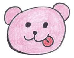 pink bear Ai sticker #2170962