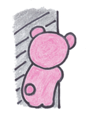 pink bear Ai sticker #2170974