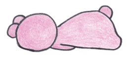 pink bear Ai sticker #2170987