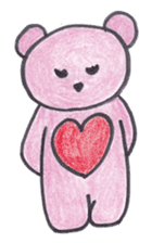 pink bear Ai sticker #2170989