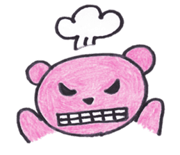pink bear Ai sticker #2170991