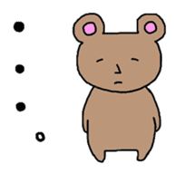 Bear speaking Niigata dialect. sticker #2171470