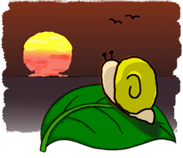 Snail's happy sticker3 sticker #2171631