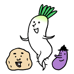 Japanese radishes and friends