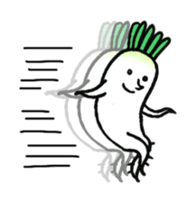 Japanese radishes and friends sticker #2172155