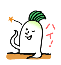 Japanese radishes and friends sticker #2172163
