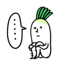 Japanese radishes and friends sticker #2172164