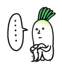 Japanese radishes and friends sticker #2172164