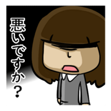 Sober girl sticker #2172874