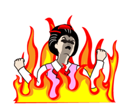 Hysteric screaming sticker #2174448