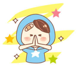 Animal and boy. sticker #2174575