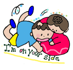 I and my sister and Nina(English) sticker #2174728