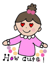 I and my sister and Nina(English) sticker #2174739