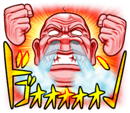 Triple excitement! Bald head trio sticker #2174770