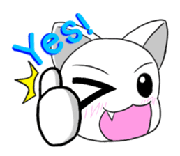 The cat of a rich expression sticker #2175527