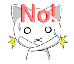 The cat of a rich expression sticker #2175528