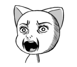 The cat of a rich expression sticker #2175556