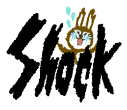 Rabbit & English Sticker sticker #2175843