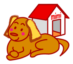 mimi of the dog. sticker #2176319