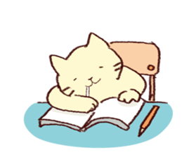 Sleep cat sticker #2176403