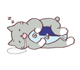 Sleep cat sticker #2176404