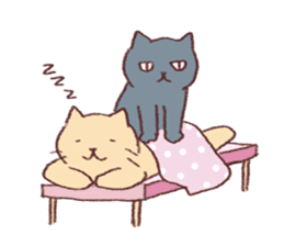 Sleep cat sticker #2176405