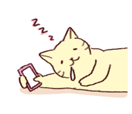 Sleep cat sticker #2176410