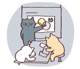 Sleep cat sticker #2176415