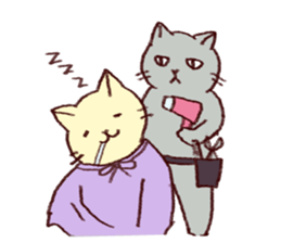 Sleep cat sticker #2176423