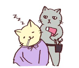 Sleep cat sticker #2176423