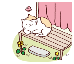 Sleep cat sticker #2176425