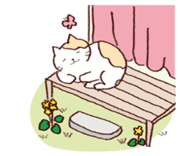 Sleep cat sticker #2176425