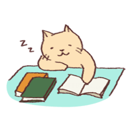 Sleep cat sticker #2176433