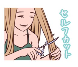 Beauty parlor colorful sticker sticker #2176793