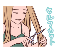 Beauty parlor colorful sticker sticker #2176793