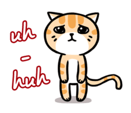 Daily Dull Cat English edition sticker #2178005