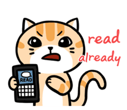 Daily Dull Cat English edition sticker #2178006