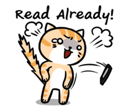 Daily Dull Cat English edition sticker #2178007