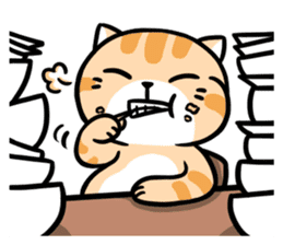 Daily Dull Cat English edition sticker #2178011