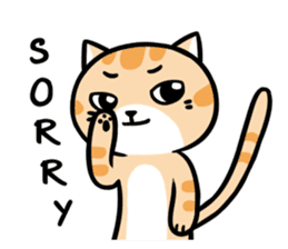 Daily Dull Cat English edition sticker #2178027