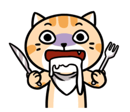 Daily Dull Cat English edition sticker #2178031