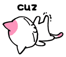 Lazy Cat Goro ENG ver. sticker #2179466