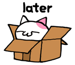 Lazy Cat Goro ENG ver. sticker #2179476
