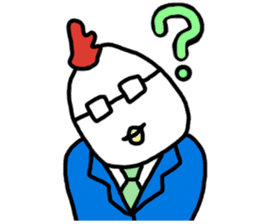 Businessman chicken sticker #2179694