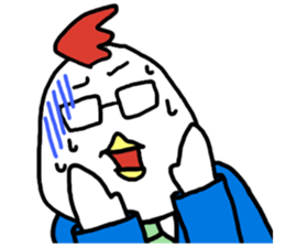 Businessman chicken sticker #2179695