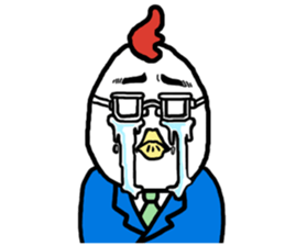 Businessman chicken sticker #2179707
