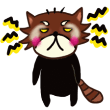 A lesser panda is thinking of what? sticker #2181481