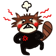 A lesser panda is thinking of what? sticker #2181486
