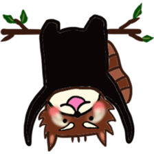 A lesser panda is thinking of what? sticker #2181488