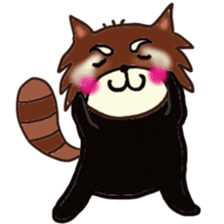 A lesser panda is thinking of what? sticker #2181490